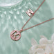 M Initial Moissanite Necklace