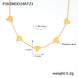 Heart Pendant Necklace | 18K Gold Titanium Steel | Minimalist Luxury
