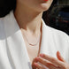White Moon Stars Moissanite Necklace | Platinum-Plated S925 Silver