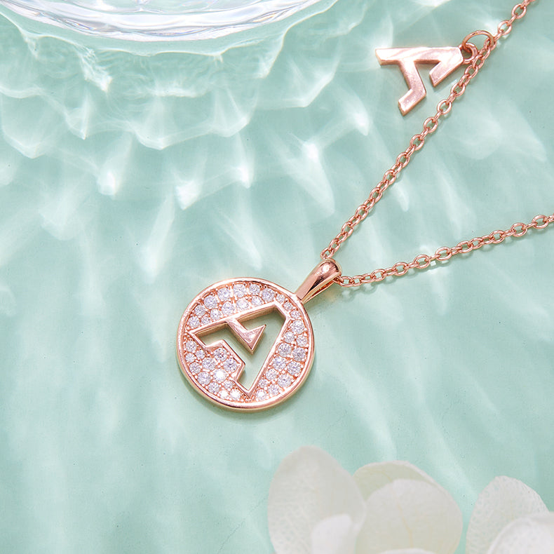 A Initial Moissanite Necklace