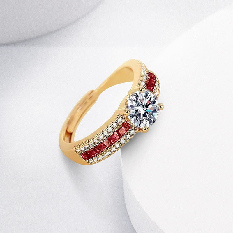 Champagne Gold Diamond Ring