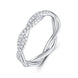 Halo Morganite Ring | Platinum-Plated S925 Silver | Minimalist