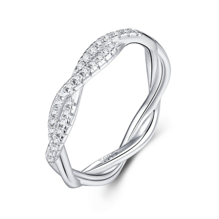 Halo Morganite Ring | Platinum-Plated S925 Silver | Minimalist