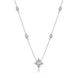 Star Moissanite Pendant Necklace | Platinum-Plated S925 Silver