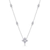 Star Moissanite Pendant Necklace | Platinum-Plated S925 Silver
