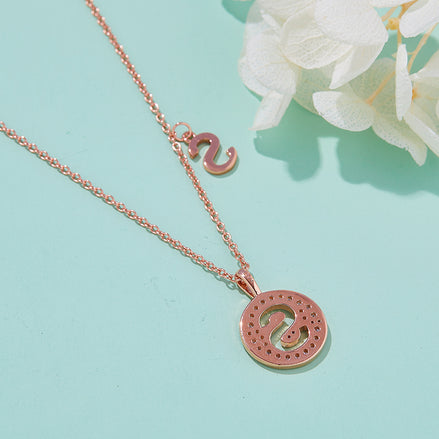 S Initial Moissanite Necklace