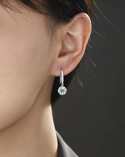 Round Moissanite Stud Earrings | S925 Silver