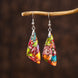 Colorful Geometric Stone Earrings for Women