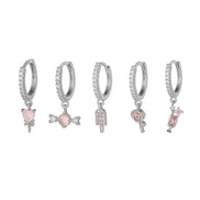 Light Luxury Snake Shaped Earring Set
