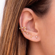 Celestial Gold Ear Cuff & Stud Set