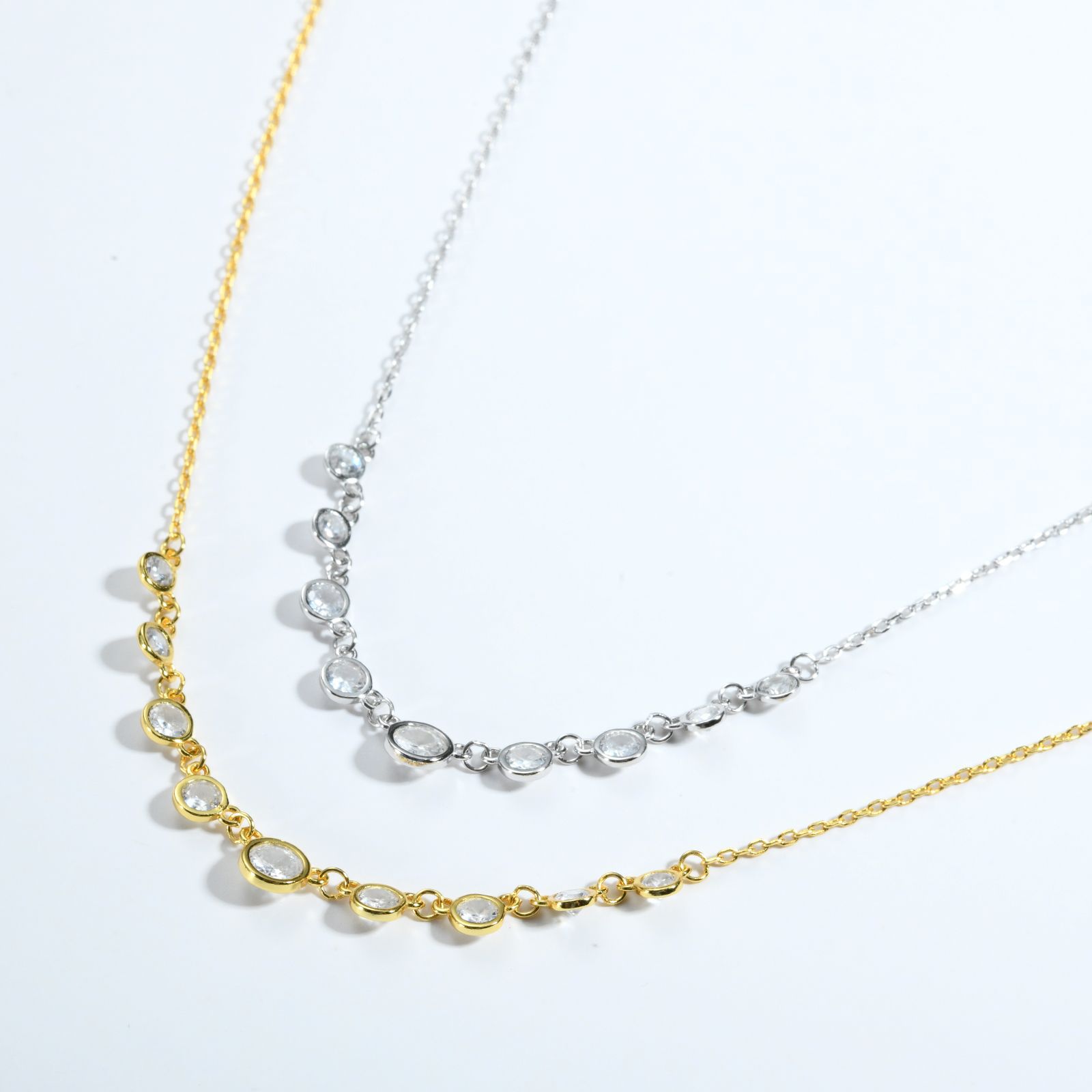 S925 Silver Fashion Diamond Necklace