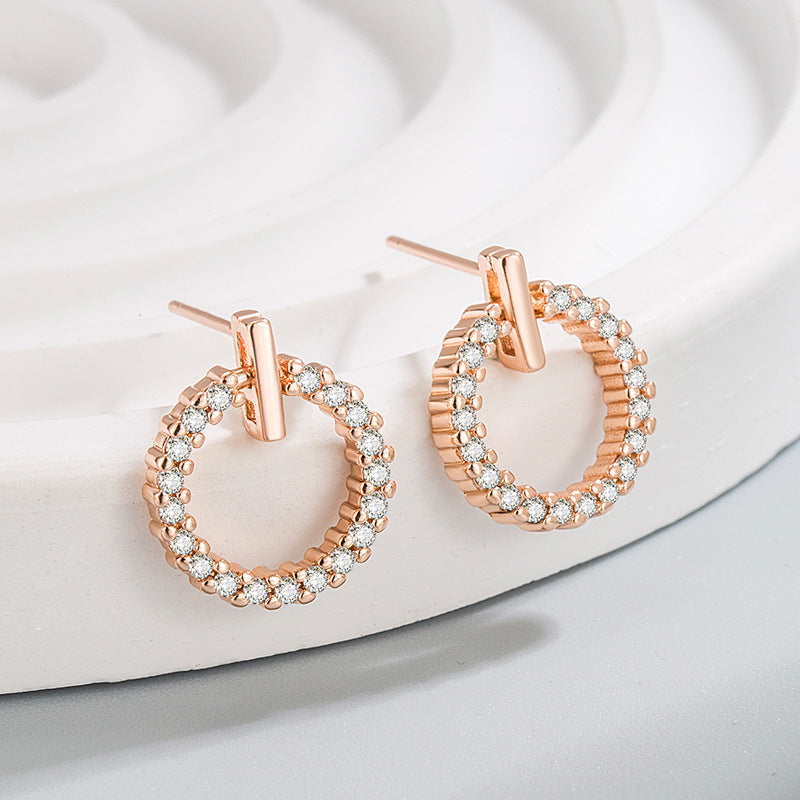 Cool style All diamond Small Earrings