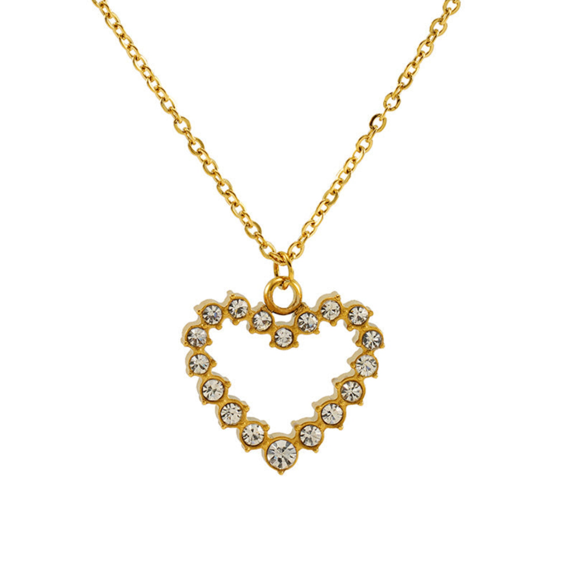 Titanium Steel Love Diamond Necklace