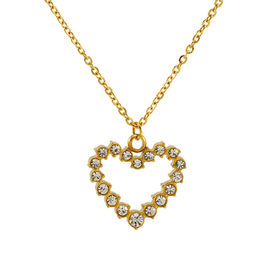 Titanium Steel Love Diamond Necklace