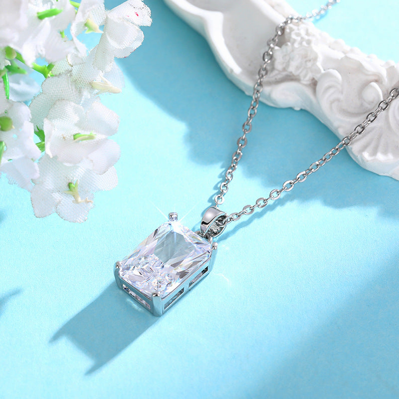Square Diamond Necklace