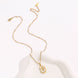 Gold Rose Flower Pendant Necklace for Women