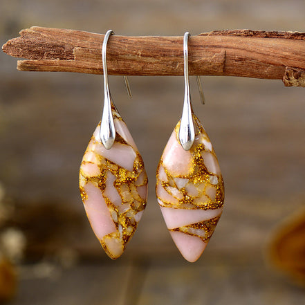 Sea Sediment Jasper Natural Stone Earrings