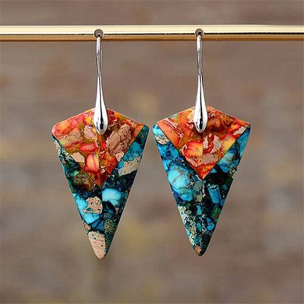 Bold Ethnic Style Geometric Earrings