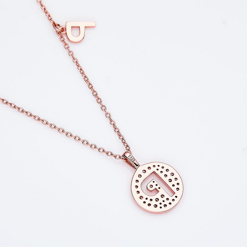 P Initial Moissanite Necklace