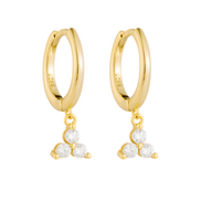 S925 Sterling Silver & Gold Hoop Earrings