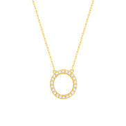 Fully Diamond studded Round Necklace
