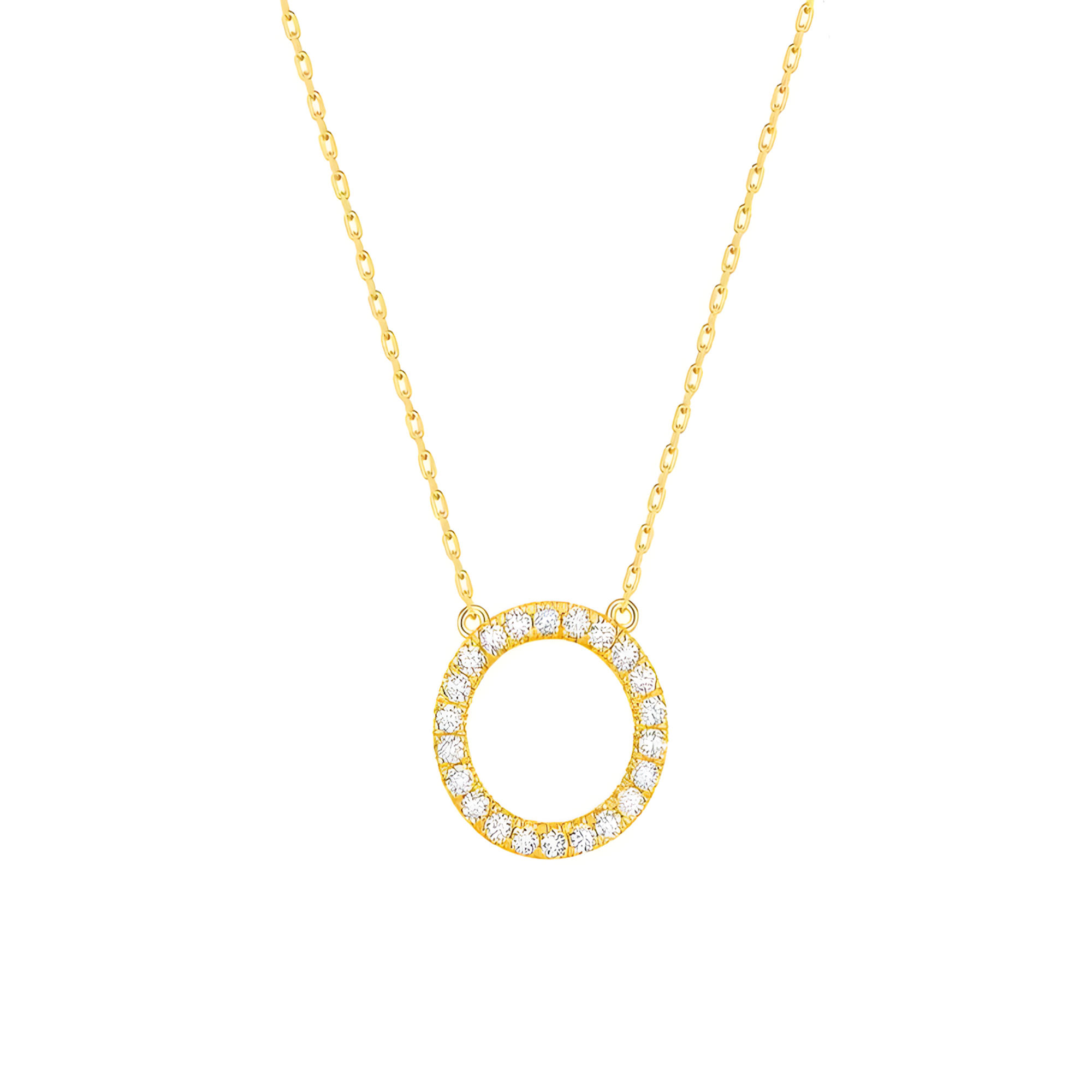 Fully Diamond studded Round Necklace