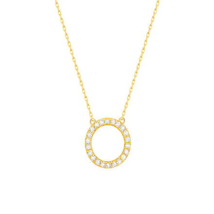 Fully Diamond studded Round Necklace