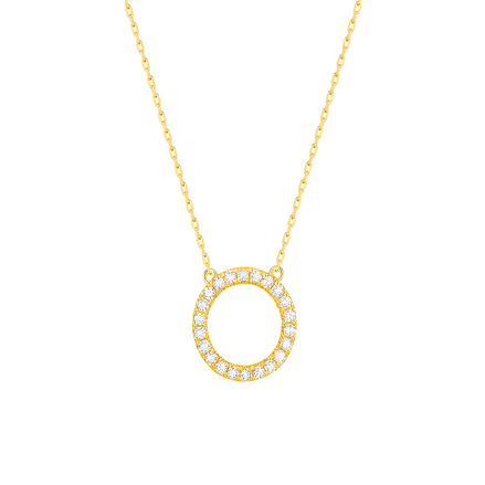 Fully Diamond studded Round Necklace