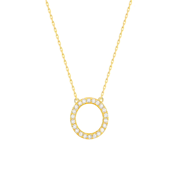 Fully Diamond studded Round Necklace